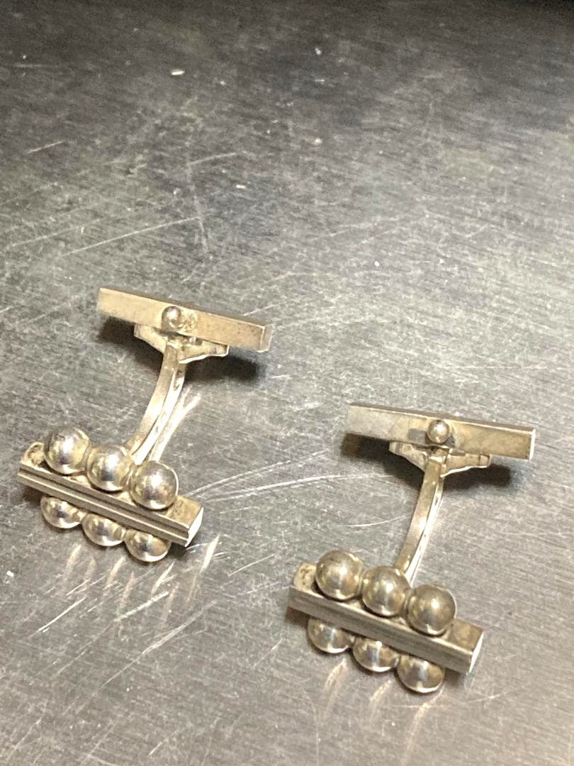 Vintage Georg Jensen # 61 Sterling Silver 925 Cufflinks Harald Nielsen