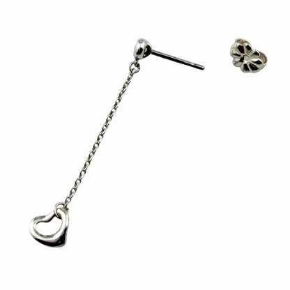 Near Mint Tiffany & Co Diamond By The Yard Open Heart Earrings Elsa Peretti