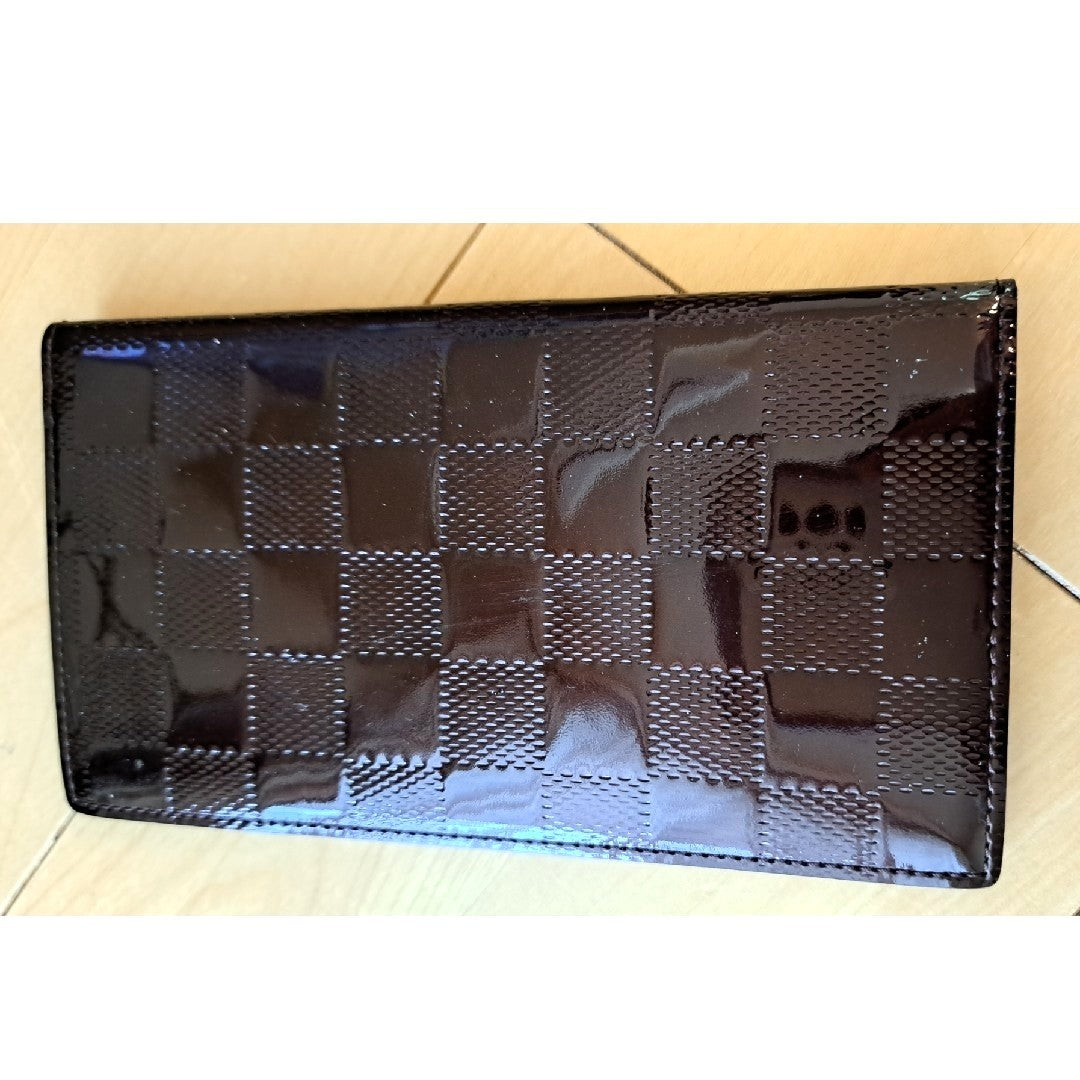 Louis Vuitton Agenda Cover Damier Vernis Notebook Case Bordeaux Patent Leather