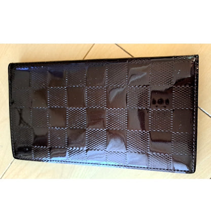 Louis Vuitton Agenda Cover Damier Vernis Notebook Case Bordeaux Patent Leather