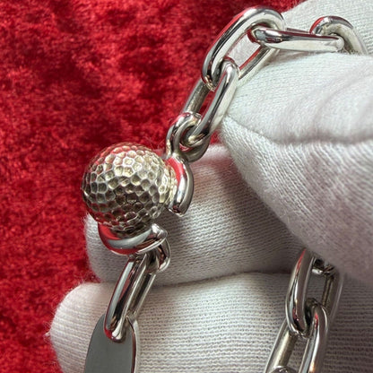 Georg Jensen  # 378 Sterling Silver 925 Golfball Bracelet Andreas Mikkelsen Rare