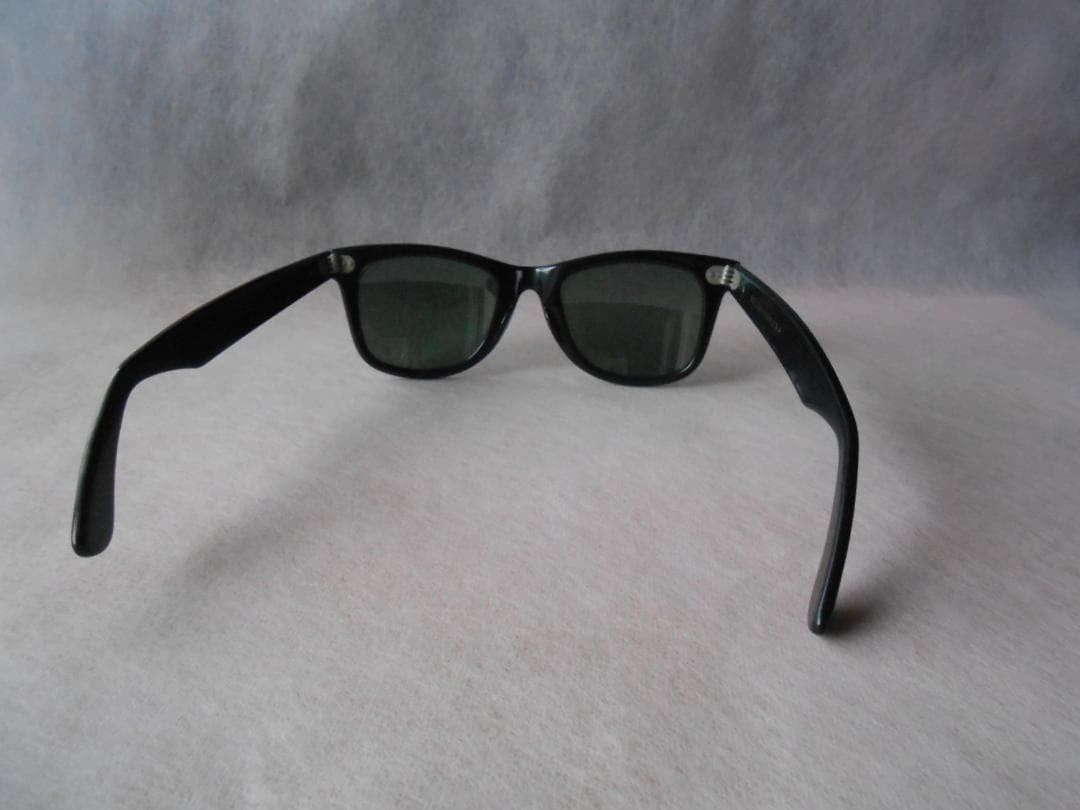 Ray Ban Vintage Wayfarer Sunglasses BL USA Pink Frame Black Lens 80s 90s Used