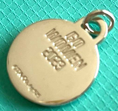 Tiffany & Co Nagoya Womens Marathon 2023 Finisher Pendant Charm GO WOMAN Silver