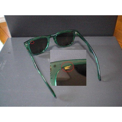 Carrera 5447 Ultrasight Vintage Sunglasses Clear Green Frame Paint Splatter Used