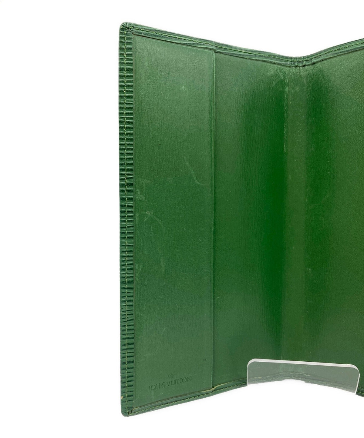 LOUIS VUITTON Agenda Cover R20524 Green Epi Leather Notebook Case Vintage