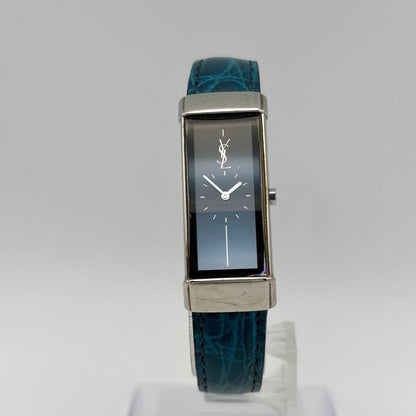 Yves Saint Laurent 5421 H05569 Quartz Rectangular Watch Women Battery Replaced