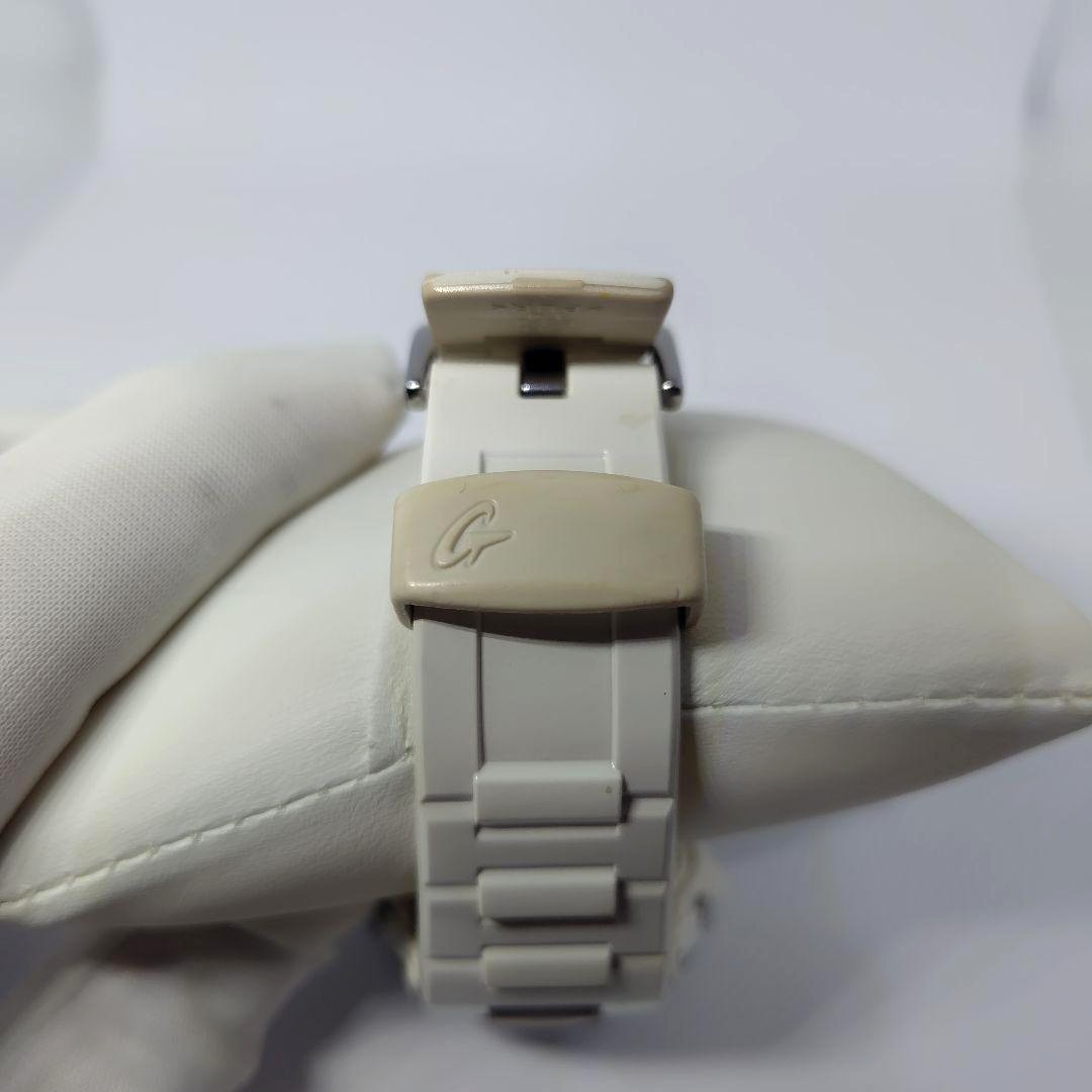 CASIO Baby-G BGA-1100GR Analog Digital Womens Watch White Resin Shock Resist