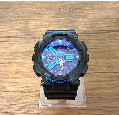 CASIO G-SHOCK GA-110HC-1AJF Mens Watch Black Purple Blue Analog Digital 51mm