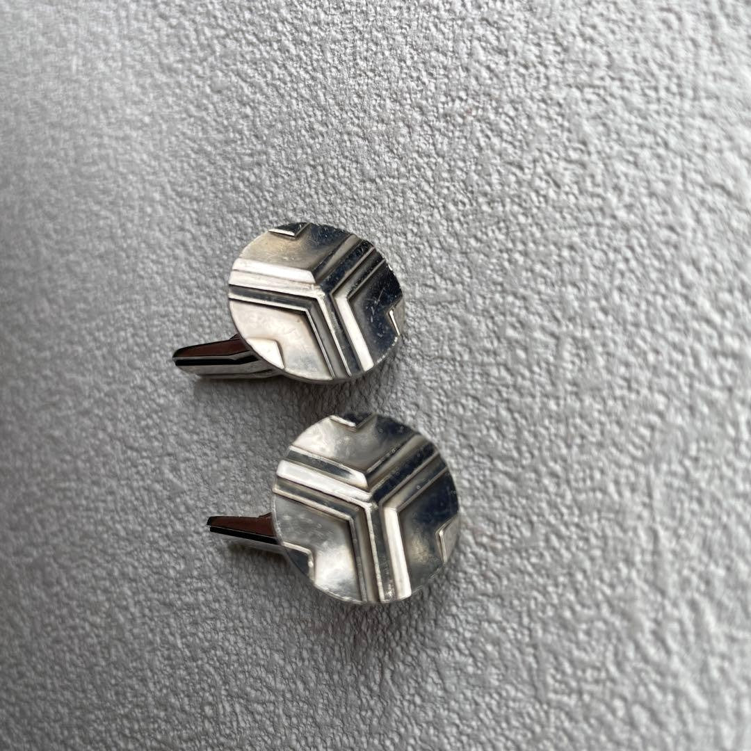 Georg Jensen Cufflinks 60B Sterling Silver 925 Denmark Mens Geometric Vintage