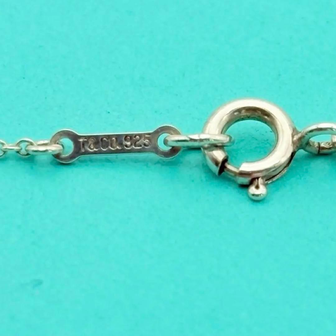 Tiffany & Co Sterling Silver 925 Double Loop Necklace 40cm 15.7in Elsa Peretti