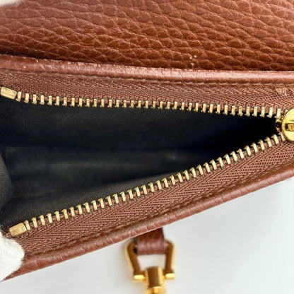 Gucci Authentic Jackie 1961 GG Print Indigo Denim Leather Compact Wallet 8x11 cm