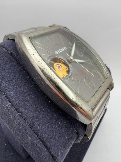 Vintage Deadman Skeleton Japan Made Men Quartz Watch Used