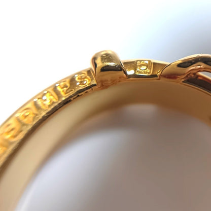 Hermes Authentic Santuaire Scarf Ring Gold 23mm 0.91" France With Box Used Gold