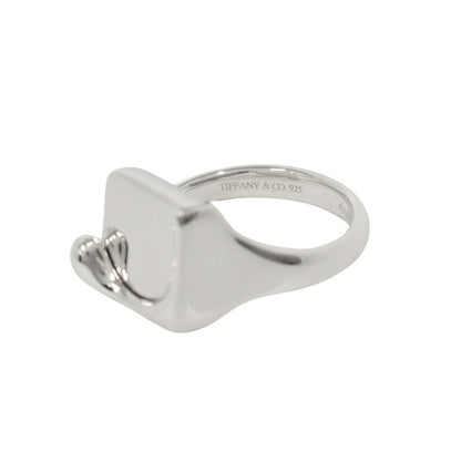 Excellent Tiffany & Co Sterling Silver 925 Square Slab Splash Ring Elsa Peretti