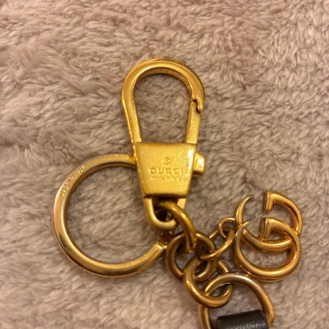 Gucci GG Bee Embroidered Keychain Bag Charm Key Holder