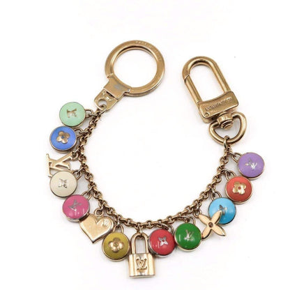 Louis Vuitton Auth M65380 Porte Cles Chenne Pastilles Key Ring Charm 21 cm 8.3"