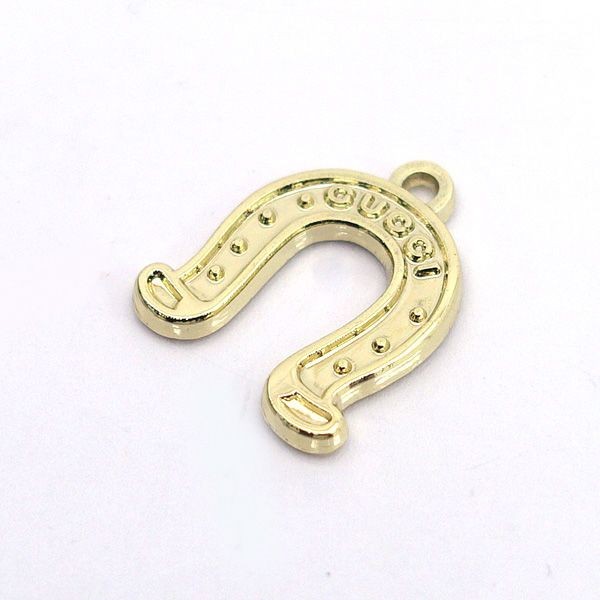 Gucci Horseshoe Gold Tone Pendant Top Charm Used
