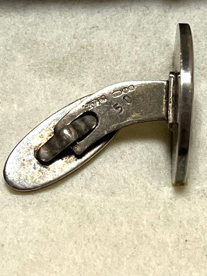 Georg Jensen Cufflinks No.50 Viking Ship Sterling Silver 925 Men's Denmark
