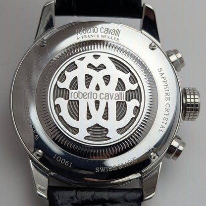 Roberto Cavalli by FRANCK MULLER 1G061 Chronograph Quartz Watch Men Excellent