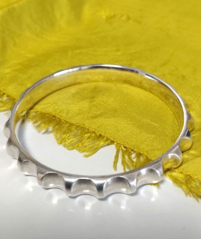 Vintage Rare Georg Jensen # 160 Sterling Silver 925 Bangle Bracelet Nanna Ditzel