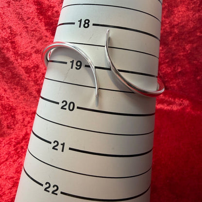 Excellent Georg Jensen Sterling Silver 925 Twist Cuff Bangle Bracelet L19cm 7.5"