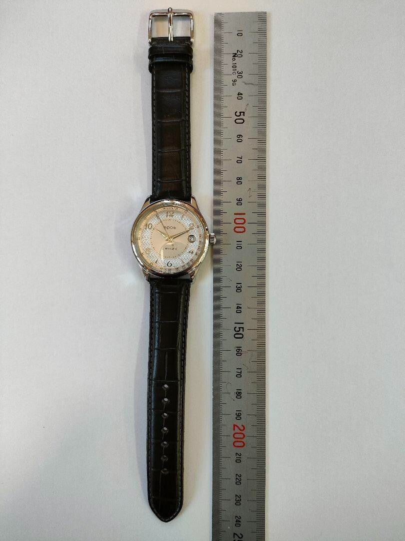 Epos 3285 Automatic Date Watch Stainless Steel 3Atm Swiss Made From Japan