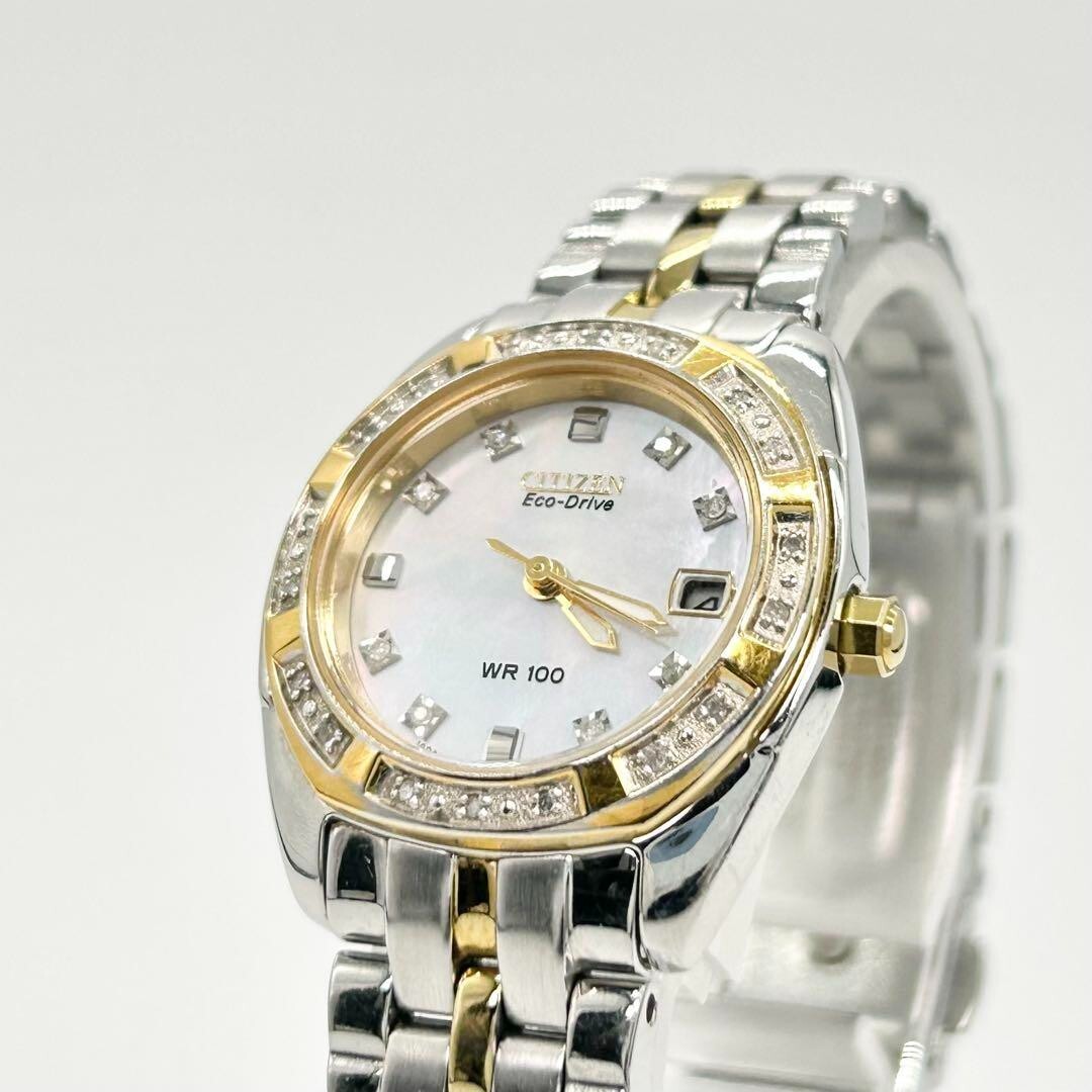 Citizen Eco-Drive E011-S066441 Analog Solar Watch Women Belt Length 15.5cm 6.1"