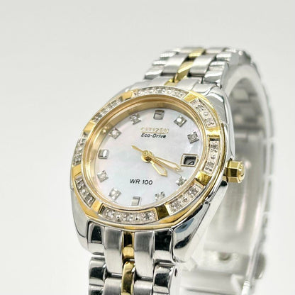 Citizen Eco-Drive E011-S066441 Analog Solar Watch Women Belt Length 15.5cm 6.1"
