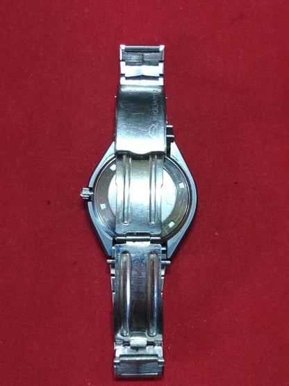 RICOH REQUARTZ 591005 Tiger Eye Dial Analog Date Watch Men Battery Replaced