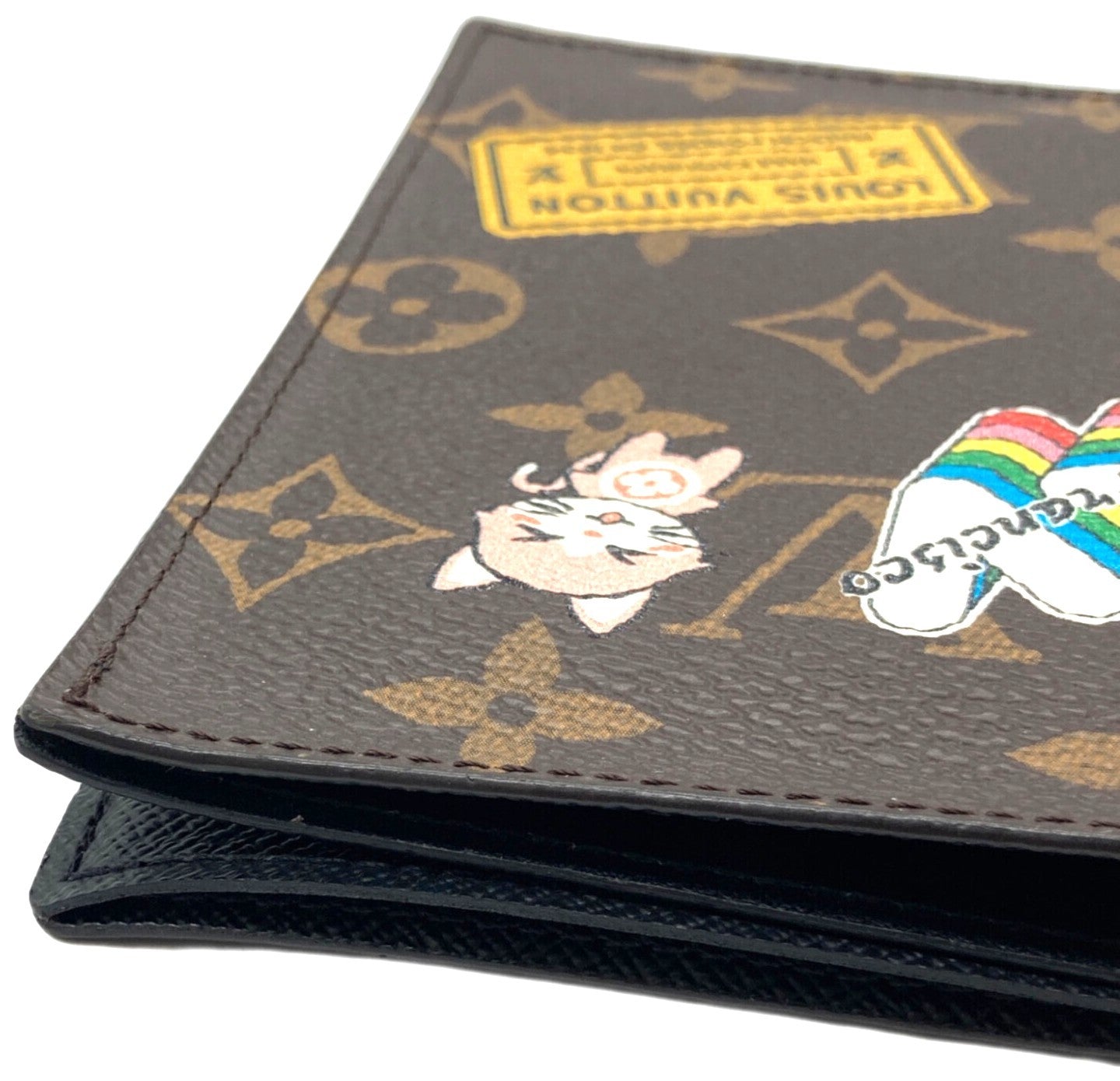 Louis Vuitton Monogram Couverture Passeport NM Passport Cover Brown France Auth