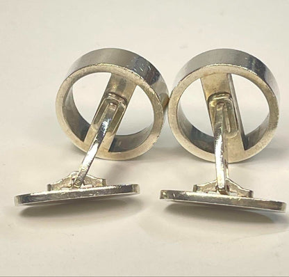 George Jensen # 91 Sterling Silver 925 Cufflinks Japan Used Vintage