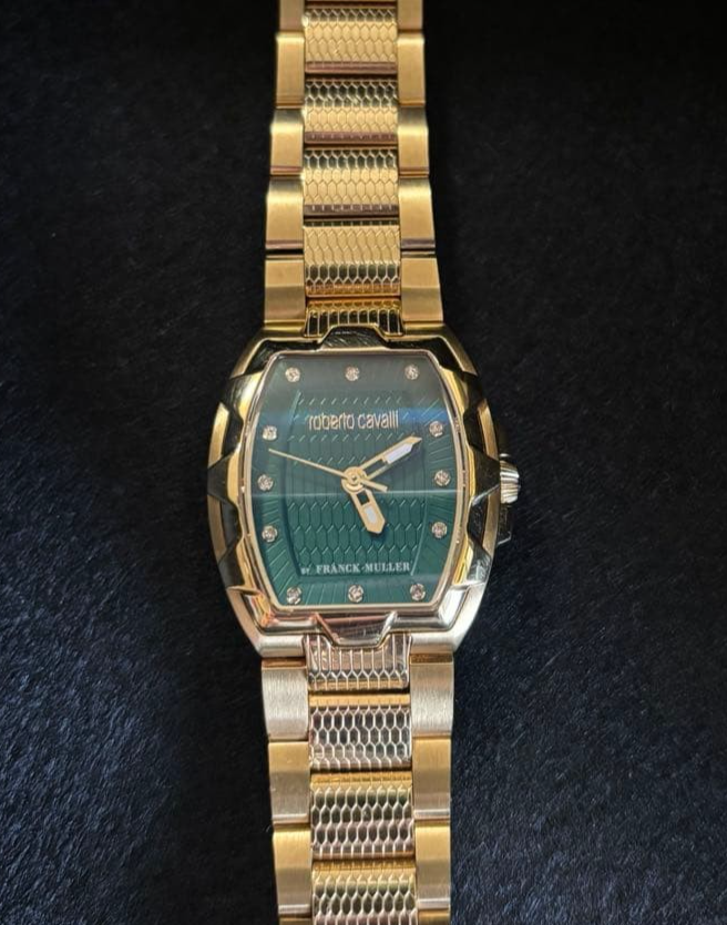 Roberto Cavalli by Franck Muller RV2L024M0081 Analog Quartz Watch Women W/Box
