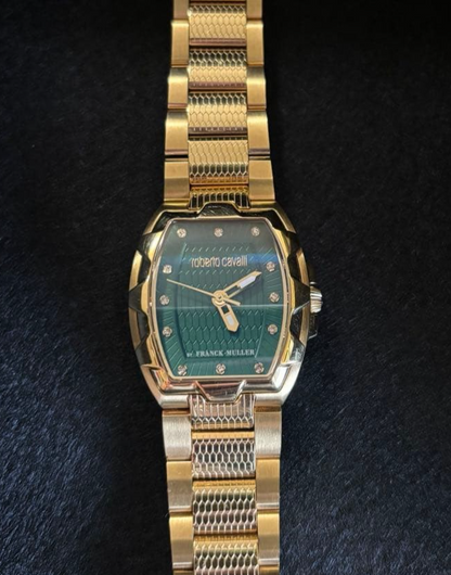 Roberto Cavalli by Franck Muller RV2L024M0081 Analog Quartz Watch Women W/Box