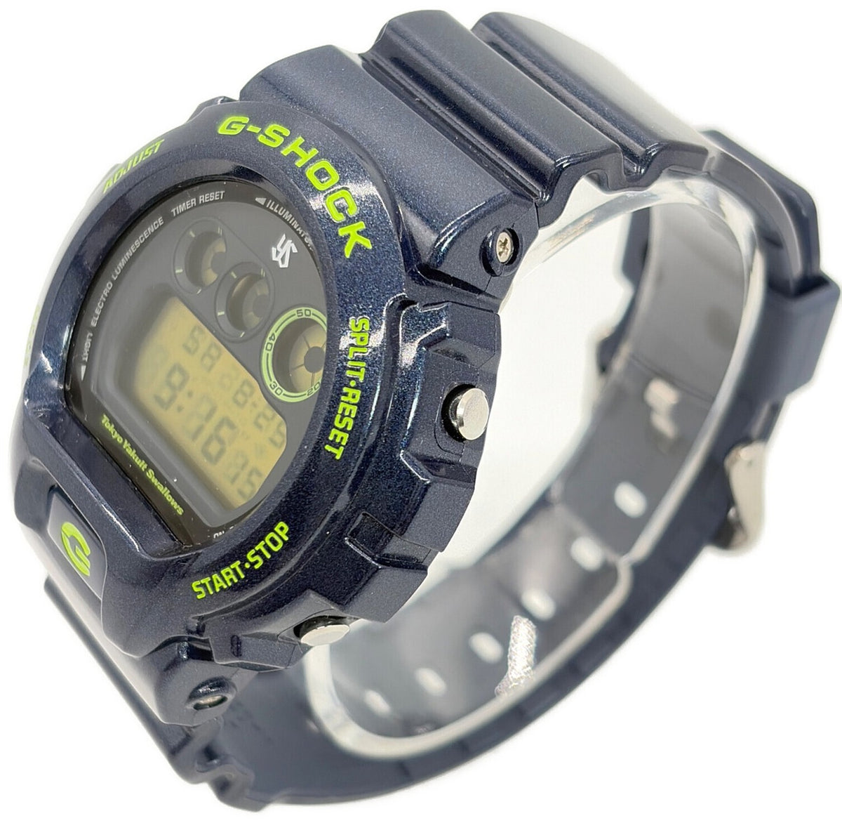 CASIO G-SHOCK DW-6900FS Tokyo Yakult Swallows Mens Digital Watch Navy 48mm