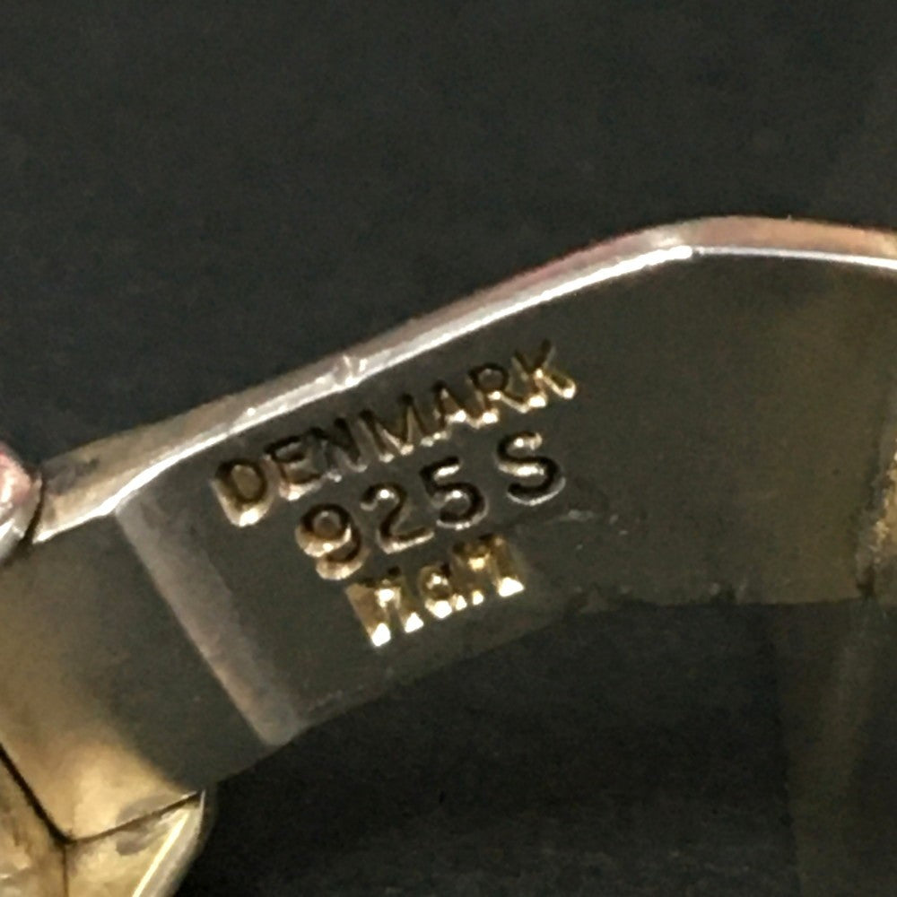 Hans Hansen Denmark Sterling Silver 925 Cufflinks Triangle Design Modernist Mens
