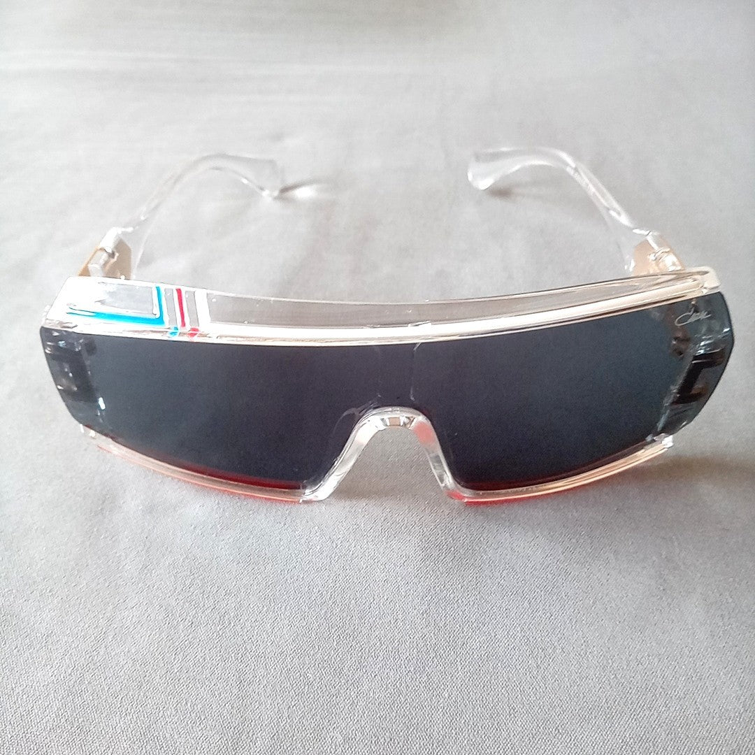 CAZAL MOD 858 135 Sunglasses Clear Frame Gray Lens New Unused Germany Made