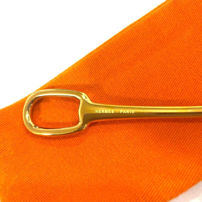 Hermès Attelage Gold Tone Spoon Cutlery Tableware 5.3in New Unused Auth Paris