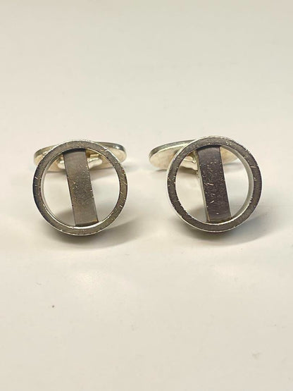 George Jensen # 91 Sterling Silver 925 Cufflinks Japan Used Vintage