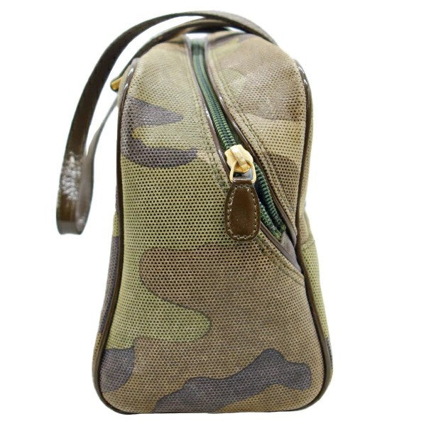 Christian Dior Patent Leather Camouflage Boston Bag 33x17x11cm 17x6.7x43" Used