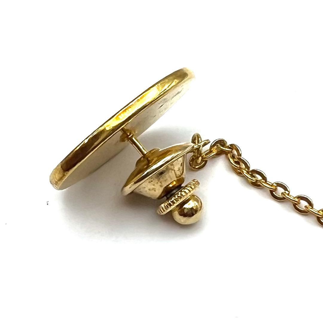Cartier Vintage Cufflinks Tie Pin Set Gold Black Used Italy