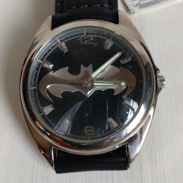 Fossil x BATMAN & ROBIN Limited Edition SILVER Watch 1997 Unused Japan