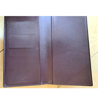 Louis Vuitton Agenda Cover Damier Vernis Notebook Case Bordeaux Patent Leather