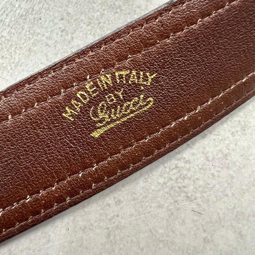 Gucci Interlocking G Gold Tone Buckle GG Canvas Leather Belt Size 75 30 L 89cm