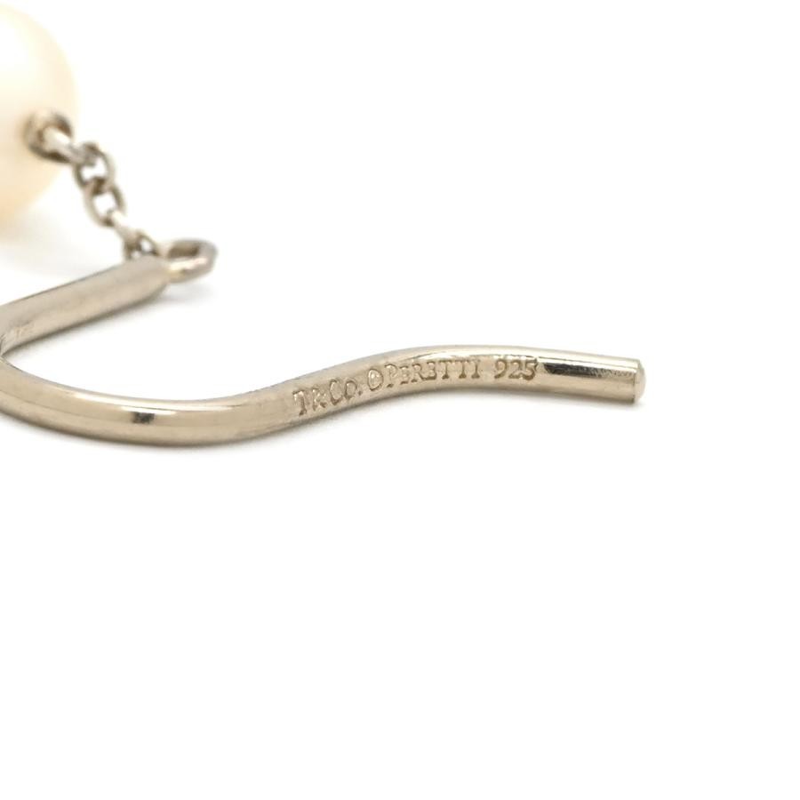 Tiffany & Co Silver 925 Pearl Hook Drop Earrings White 5 Strand Dangle L 6.8cm