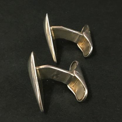 Hans Hansen Denmark Sterling Silver 925 Cufflinks Triangle Design Modernist Mens