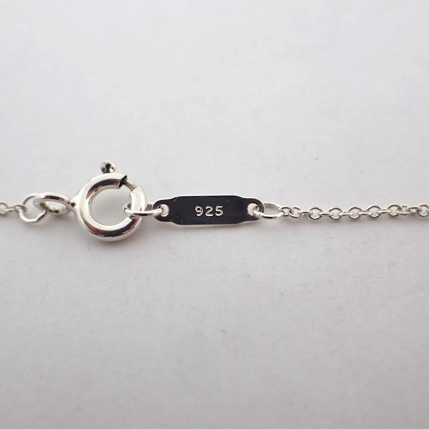 Tiffany & Co Sterling Silver 925 1837 Square Spinner Necklace L 40cm Excellent