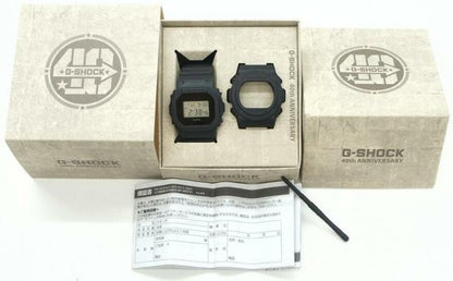 CASIO G-SHOCK 40th Anniversary Remaster Black DWE-5657RE-1JR Watch 43mm Mint