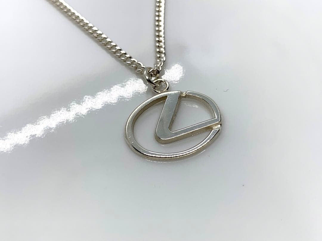 Tiffany & Co x Lexus Collaboration Emblem Silver 925 Necklace Top Charm Rare