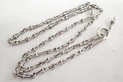 Bloody Mary Tiny Bone Chain Necklace Silver 925 50cm 19.7" Used 24.9ｇ Hook