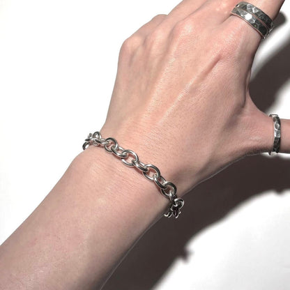 1960s Georg Jensen  #144 Sterling Silver Anchor Bracelet Henning Koppel L 17cm